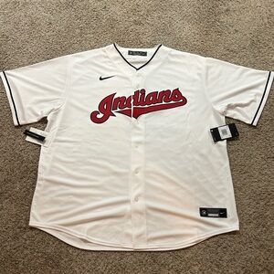 Cleveland Indians Home Team Jersey Nike Men 2XL 2019 White CLE New Retro NWT